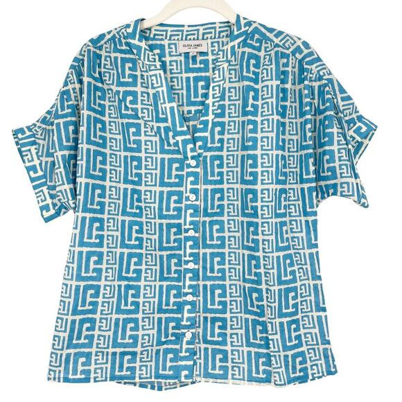 Olivia James The Label Tatum Top Blue Size Small - Picture 3 of 7